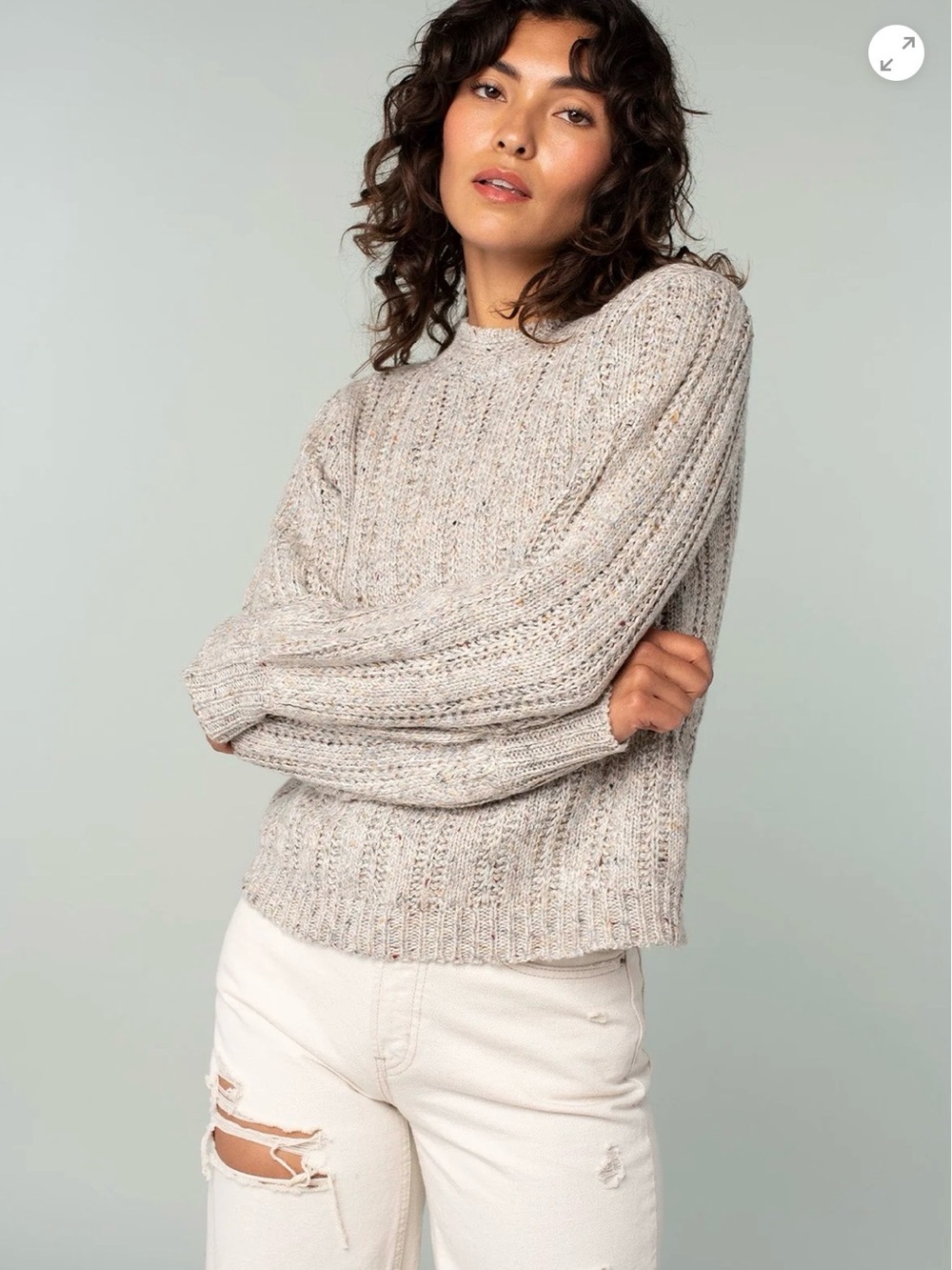 lovestitch Mariah Volume Sleeve Sweater